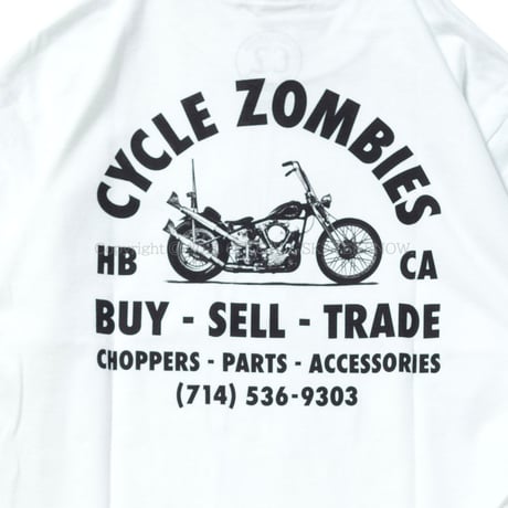 CYCLE ZOMBIES EVERYDAY Standard S/S T-Shirt White