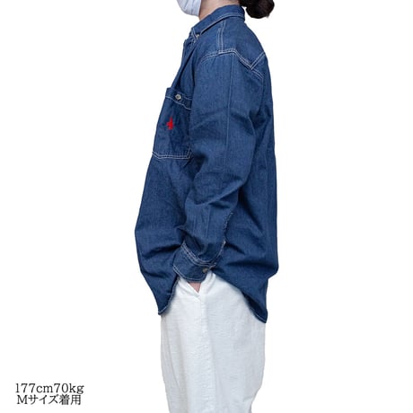 ODDBALL ORIGINAL BD DENIM L/S SHIRT indigo