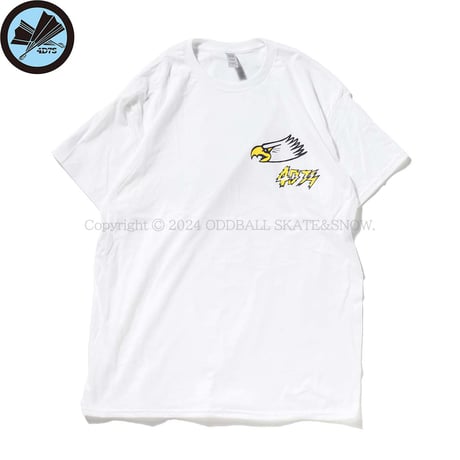 4D7S Hawk S/S TEE white By RatHoleStudio