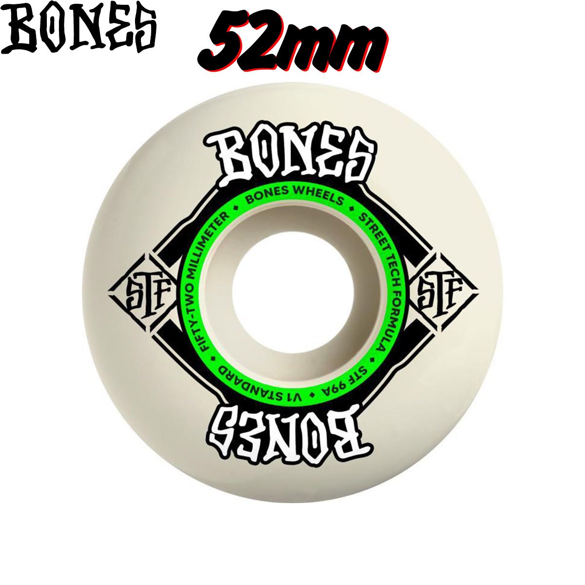 BONES X-FORMULA52㎜99a V1 BONES WHEEL ボーンズ ウィール X-FORMULA V1（STANDARD）99A