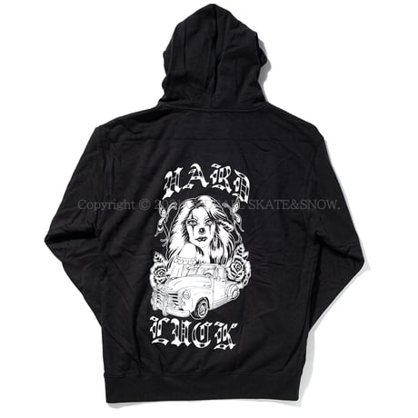 HARD LUCK WHO’S CLOWNIN WHO HOODIE black