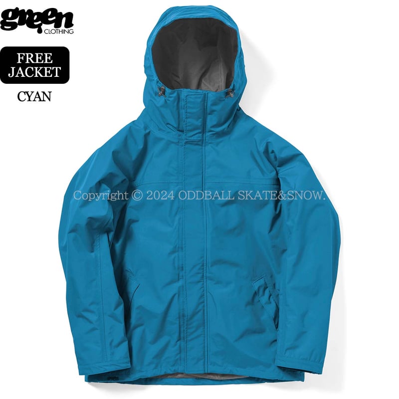 24-25 早期予約 GREEN CLOTHING FREE JACKET | ODDBALL 24-25 早期予約 GREEN CLOTHING FREE JACKET | ODDBALL