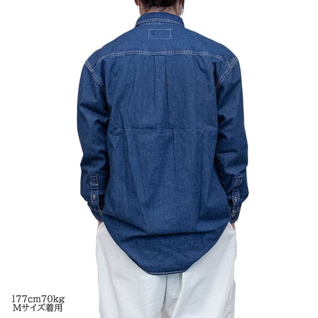 ODDBALL ORIGINAL BD DENIM L/S SHIRT indigo