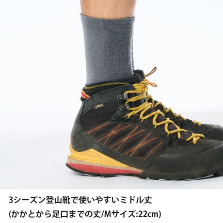 finetrack ファイントラック ラミースピンソックスアルパインレギュラー モス FSU0321