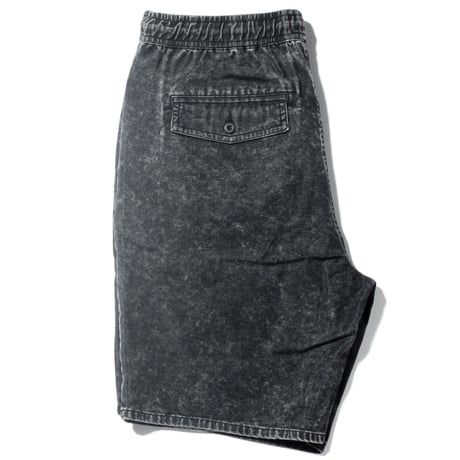 BRIXTON MADRID II HEMMED SHORT black acid wash