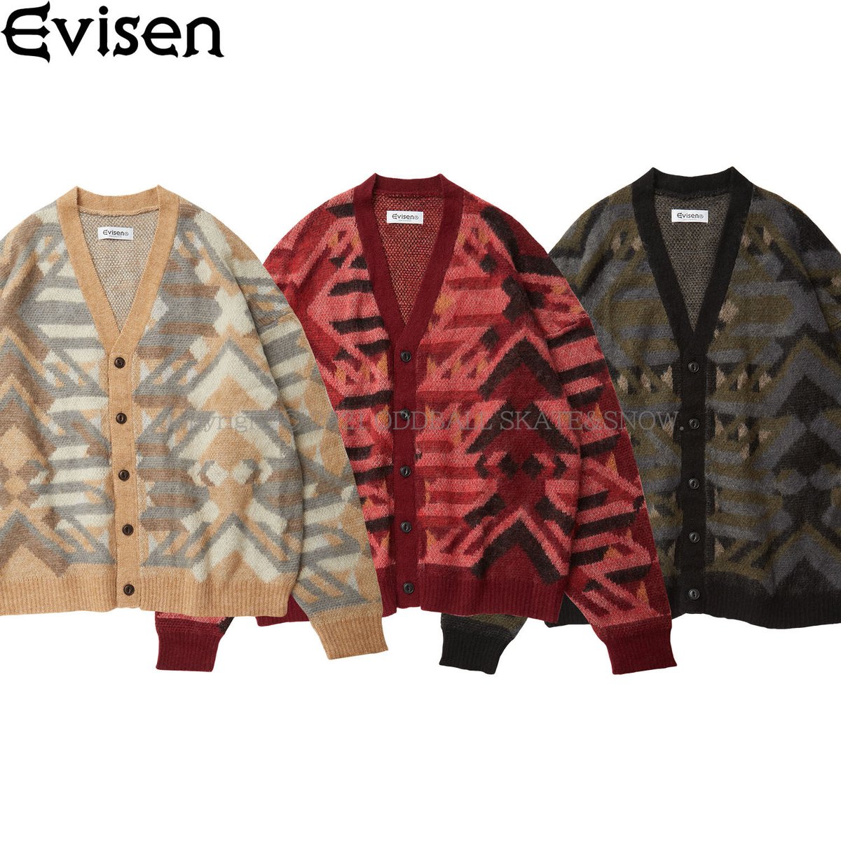 Evisen Skateboards ベロアカーディガン 黒L Evisen Skateboards ベロアカーディガン 黒L - メルカリ
