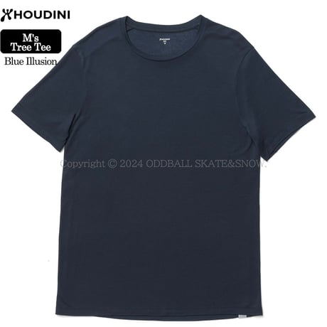 HOUDINI M's Tree Tee Blue Illusion