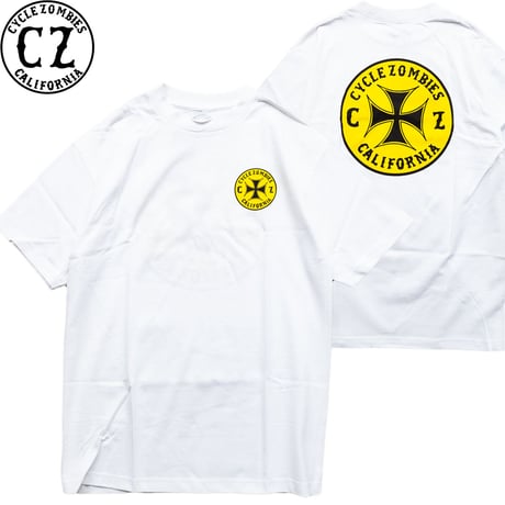 CYCLE ZOMBIES CLOCK WORK S/S TEE white
