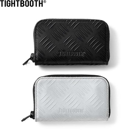 TGHTBOOTH CHECKER PLATE LEATHER ZIP WALLET