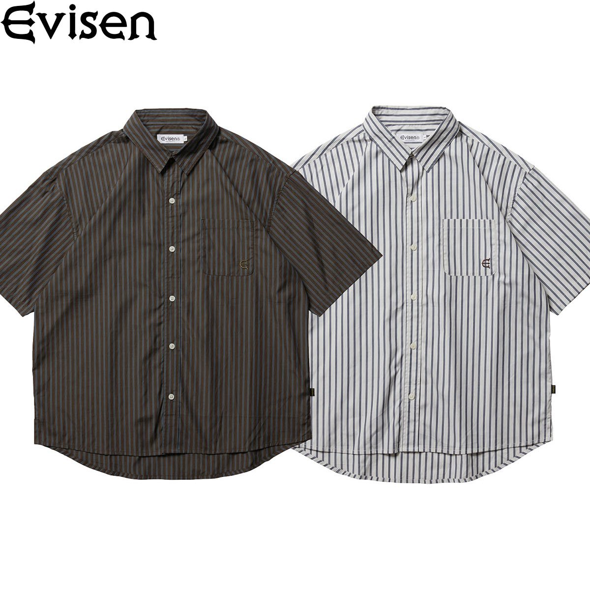 Evisen 半袖シャツ グレー EVISEN WILLIAM SHIRT THE 6TH | ODDBALL SKATE&SNOW