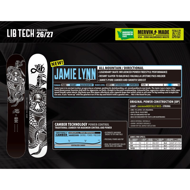 早期予約 26-27 正規品 LIBTECH JAMIE LYNN | ODDBALL SKA