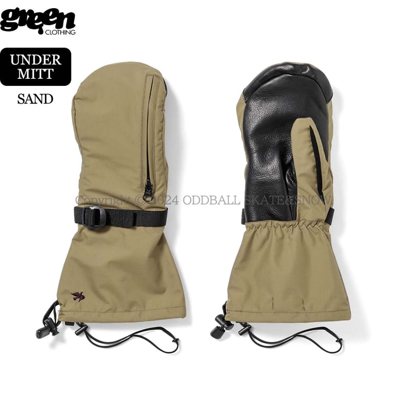 【新品】GREENCLOTHING UNDERMITT 手袋　Aomidori 新品】GREENCLOTHING UNDERMITT 手袋Aomidori