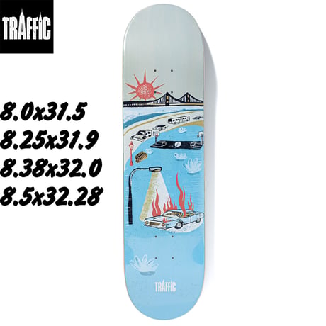 TRAFFIC COURTS CITY BLOCKS DECK Art by Charlie Dunkel