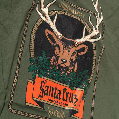 SANTACRUZ JAGERMEISTER KENDALL DEER S/S TEE olive