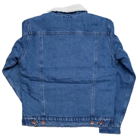 BRIXTON CABLE SHERPA DENIM JACKET worm indigo