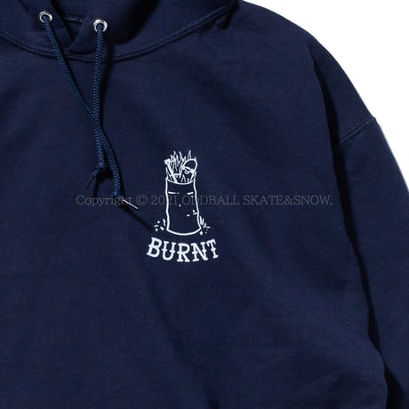 OUR LIFE BURNT HOODIE navy