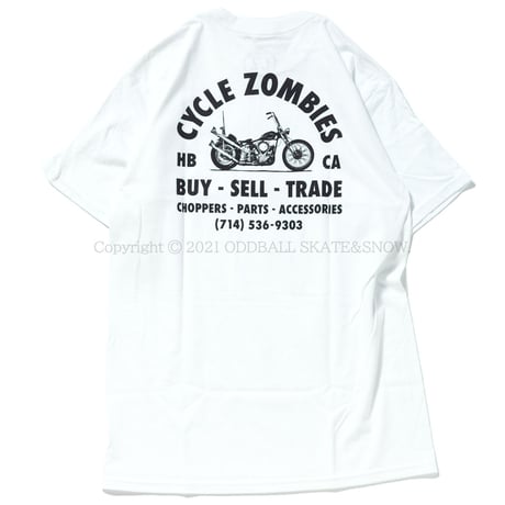 CYCLE ZOMBIES EVERYDAY Standard S/S T-Shirt White