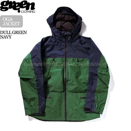 23-24 GREEN CLOTHING OGA JACKET Dull Green/Navy