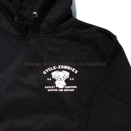 CYCLE ZOMBIES REPAIR MAN PULLOVER HOODIE black