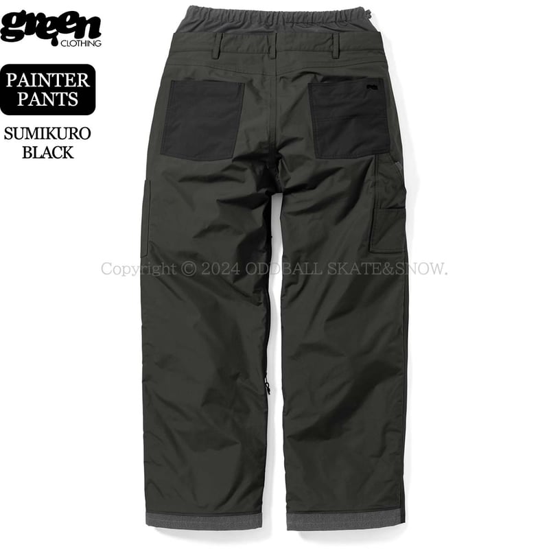 新品】GREEN CLOTHING PAINTER PANTS 24-25