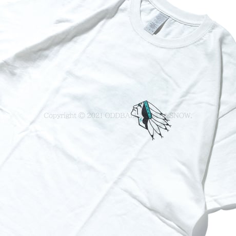 4D7S GERONIMO S/S TEE white ART BY RAT HOLE STUDIO