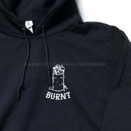OUR LIFE BURNT HOODIE black