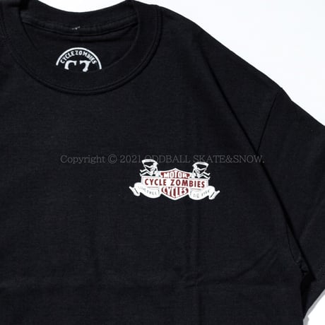 CYCLE ZOMBIES DIE FREE S/S TEE black