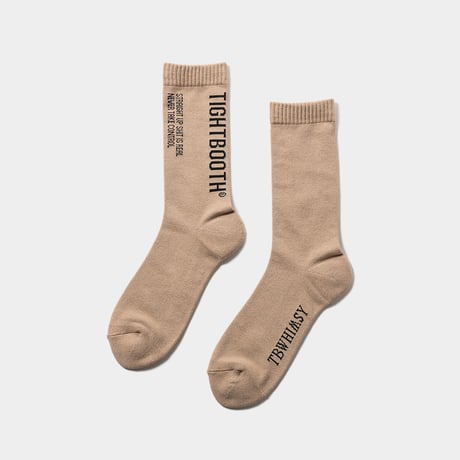 TIGHTBOOTH LABEL LOGO SOCKS TIGHTBOOTH x WHIMSY SOCKS SS26-A04