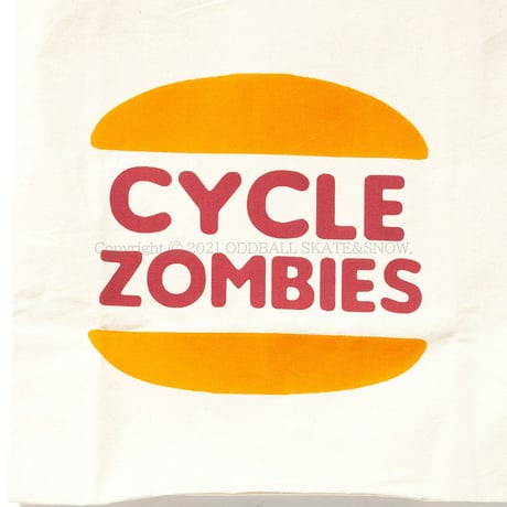 CYCLE ZOMBIES BURGER Canvas Tote Bag Natural