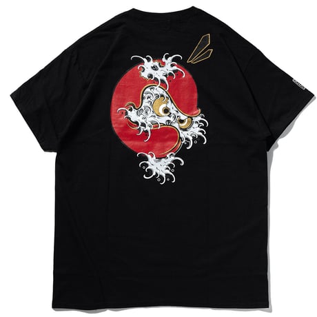 4D7S HEAIGHT NAMIDARUMA TOSHIKAZU NOZAKA S/S TEE black
