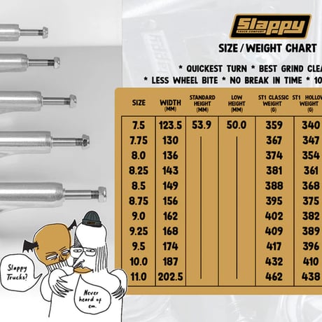 SLAPPY TRUCKS ST1 HOLLOW LIGHTS POLISHED/GUNMEAL