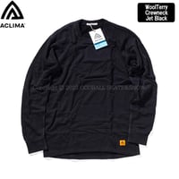 ACLIMA WOOLTERRY CREWNECK Jet Black