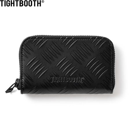 TGHTBOOTH CHECKER PLATE LEATHER ZIP WALLET
