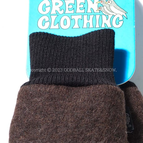 22-23 GREEN CLOTHING KNIT MITT Do Nothing グリーンクロージング ミトングローブ ニットミット