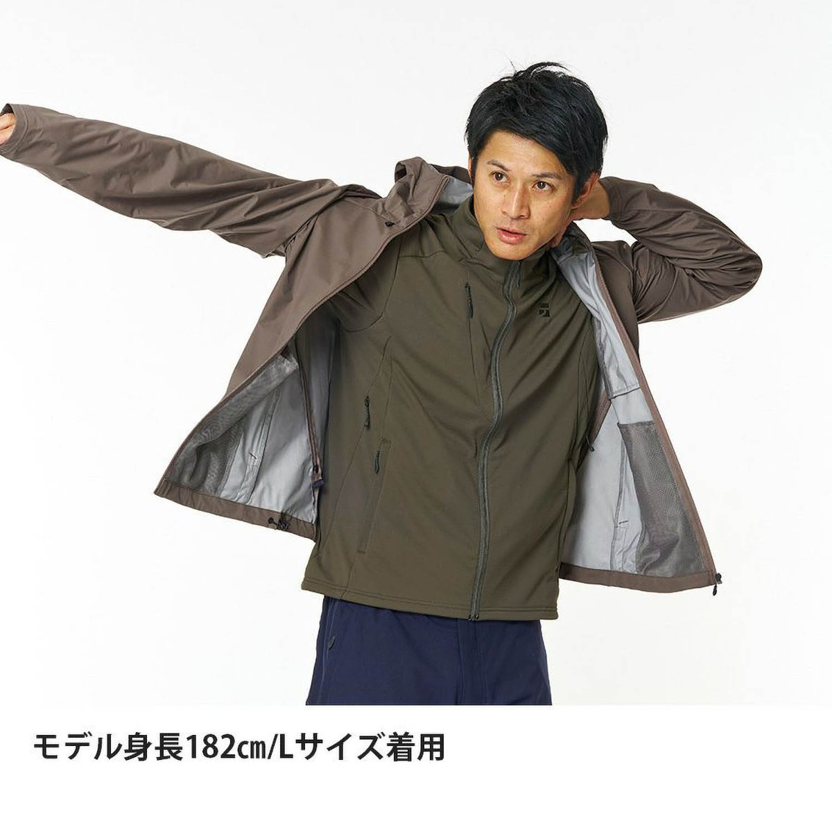 finetrack ファイントラック フロウラップフーディ ディープネイビー L 