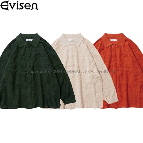 EVISEN SKATEBOARDS BLOSSOM EMBOSS JACQUARD SHIRT