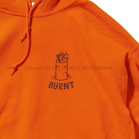 OUR LIFE BURNT HOODIE orange