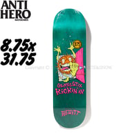 ANTI HERO SKATEBOARDS HEWITT ASPHALT ANIMALS BY GRIMPLESTIX 8.75