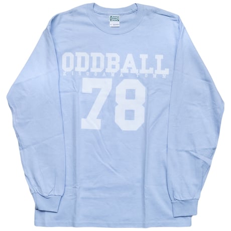 ODDBALL SKATE&SNOW NUMBERING L/S TEE L.BLUE