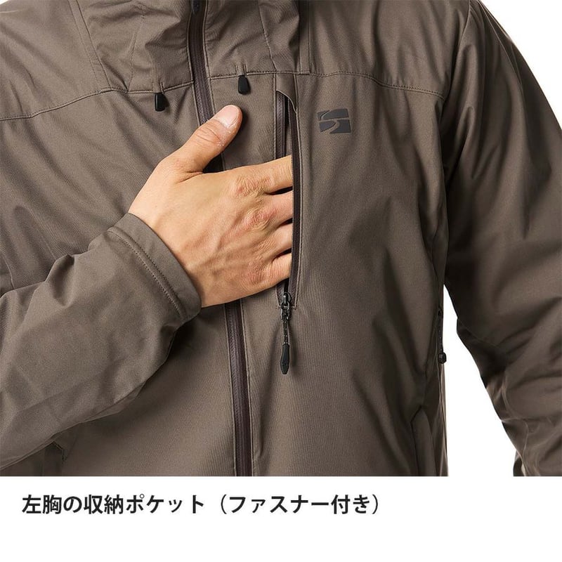 finetrack ファイントラック フロウラップフーディ チタンブラウン M 