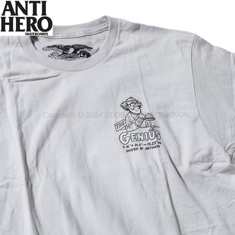 ANTI HERO THE GENIUS S/S TEE Silver