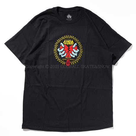 Black Label Skateboards Grosso BROKEN HEART S/S Tee Black