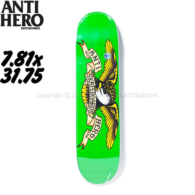 ANTI HERO アンチヒーロー CLASSIC EAGLE 7.81” ANTI HERO SKATEBOARDS CLASSIC EAGLE 7.81 | ODDB