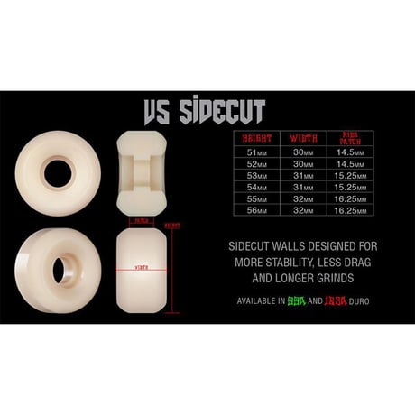 BONES WHEEL STF SIDECUT V5 99A