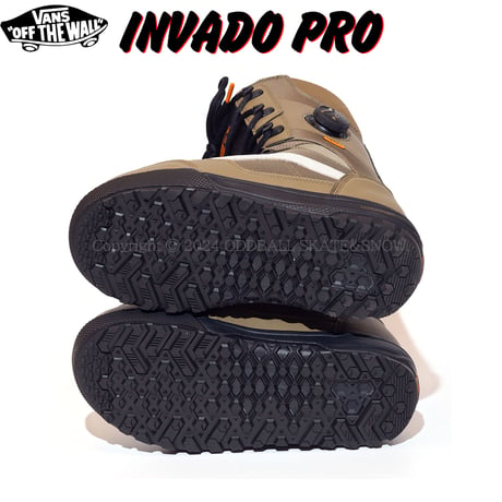 24-25 VANS SNOWBOARD BOOTS INVADO PRO BLACK/OLIVE