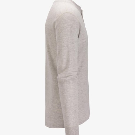 ACLIMA WarmWool Granddad Shirt Beige Melange MEN'S