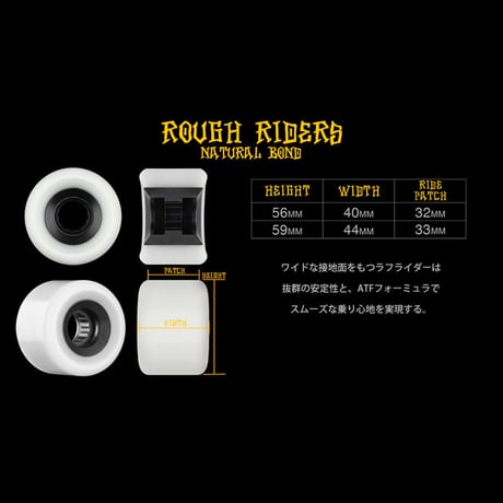 BONES WHEEL ATF ROUGH RIDERS ETERNAL FLAME 56MM80A