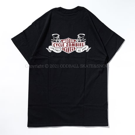 CYCLE ZOMBIES DIE FREE S/S TEE black