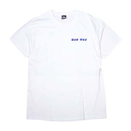 MAN WHO 倍の場合 TEE ホワイト/ネイビー