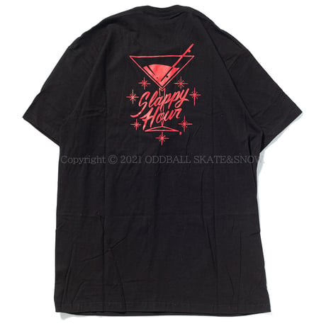 SLAPPY HOUR STRIKE HARD S/S TEE BLACK